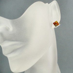 amber earrings 269a
